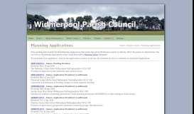 
							         Planning Applications - Widmerpool Parish Council								  
							    