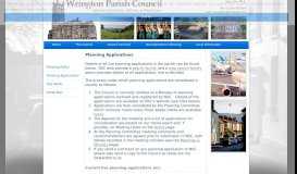 
							         Planning Applications - Wrington Parish Council								  
							    