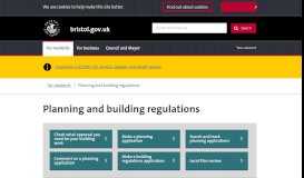 
							         Planning - bristol.gov.uk - Bristol City Council								  
							    