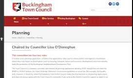 
							         Planning | Buckingham Town Council								  
							    