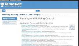 
							         Planning / Building Control - Online Forms and Services - Tameside ...								  
							    