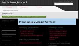 
							         Planning & Building Control | Pendle Borough Council								  
							    