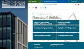
							         Planning & Building | Dundee City Council								  
							    
