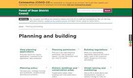 
							         Planning & building - Forest of Dean District Council								  
							    