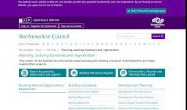 
							         Planning, building standards and regeneration - Renfrewshire Council								  
							    