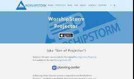 
							         Planning Center Projector Reborn — WorshipStorm Projector ...								  
							    