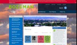
							         Planning | City Of Bozeman								  
							    