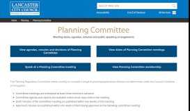 
							         Planning Committee - Lancaster City Council								  
							    