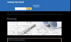 
							         Planning | Coventry City Council								  
							    