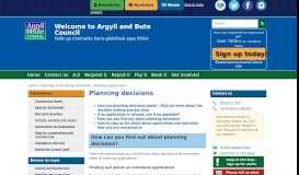 
							         Planning decisions - Argyll and Bute Council								  
							    