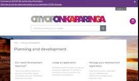 
							         Planning & development - City of Onkaparinga								  
							    