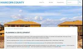 
							         Planning & Development | Maricopa County, AZ								  
							    