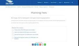 
							         Planning Fees - East Lindsey District Council								  
							    
