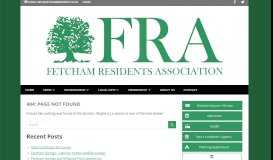 
							         Planning - Fetcham Residents Association								  
							    
