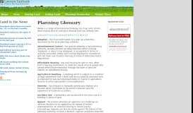 
							         Planning Glossary - Planning Terms and Definitions - Lawson Fairbank								  
							    