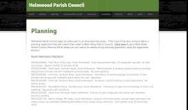 
							         Planning - Holmwood Parish Council								  
							    