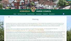
							         Planning - Horndean Parish Council								  
							    