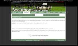 
							         Planning Information | Beaumont Parish Council in Cumbria								  
							    