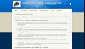 
							         Planning Information - Preston Brook Parish Council								  
							    
