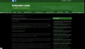 
							         Planning Information | Rowlands Castle Parish Council								  
							    