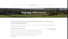 
							         Planning Information - Shuttington & Alvecote								  
							    