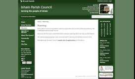 
							         Planning | Isham Parish Council								  
							    