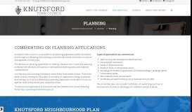 
							         Planning – Knutsford Town Council								  
							    