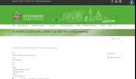 
							         Planning & Licensing | Aylesbury Town Council								  
							    