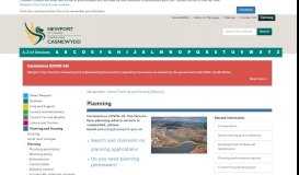 
							         Planning | Newport City Council								  
							    