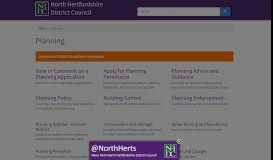 
							         Planning | North Hertfordshire District Council								  
							    
