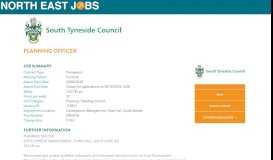 
							         Planning Officer - South Tyneside Council - North East Jobs								  
							    