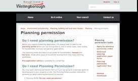 
							         Planning permission | Borough Council of Wellingborough								  
							    