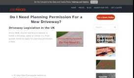 
							         Planning Permission for New Driveways in the UK - Job Prices								  
							    