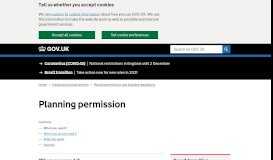 
							         Planning permission - GOV.UK								  
							    