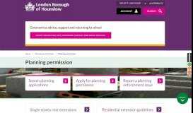 
							         Planning permission | London Borough of Hounslow								  
							    
