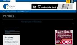 
							         Planning Permission | Porches | Planning Portal								  
							    