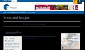 
							         Planning Permission | Trees and hedges | Planning Portal								  
							    