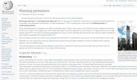
							         Planning permission - Wikipedia								  
							    