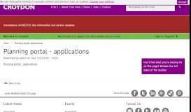 
							         Planning portal - applications - London Borough of Croydon								  
							    