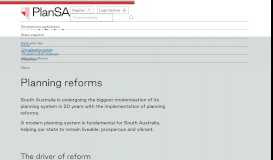 
							         Planning Reforms | SA Planning Portal								  
							    