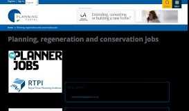 
							         Planning, regeneration and conservation jobs | Planning Portal								  
							    