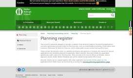 
							         Planning register | Planning register | Melton Borough Council								  
							    