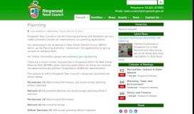 
							         Planning - Ringwood Town Council								  
							    