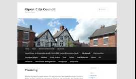 
							         Planning | Ripon City Council								  
							    