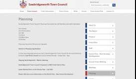 
							         Planning | Sawbridgeworth Town Council								  
							    