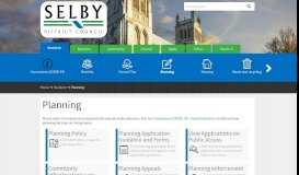 
							         Planning | Selby District Council								  
							    