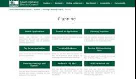 
							         Planning - South Holland District Council								  
							    