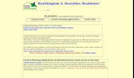 
							         Planning - Warblington and Denvilles Residents' Association								  
							    