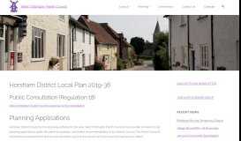 
							         Planning – West Chiltington Parish Council								  
							    