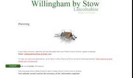
							         Planning | - Willingham by Stow								  
							    
